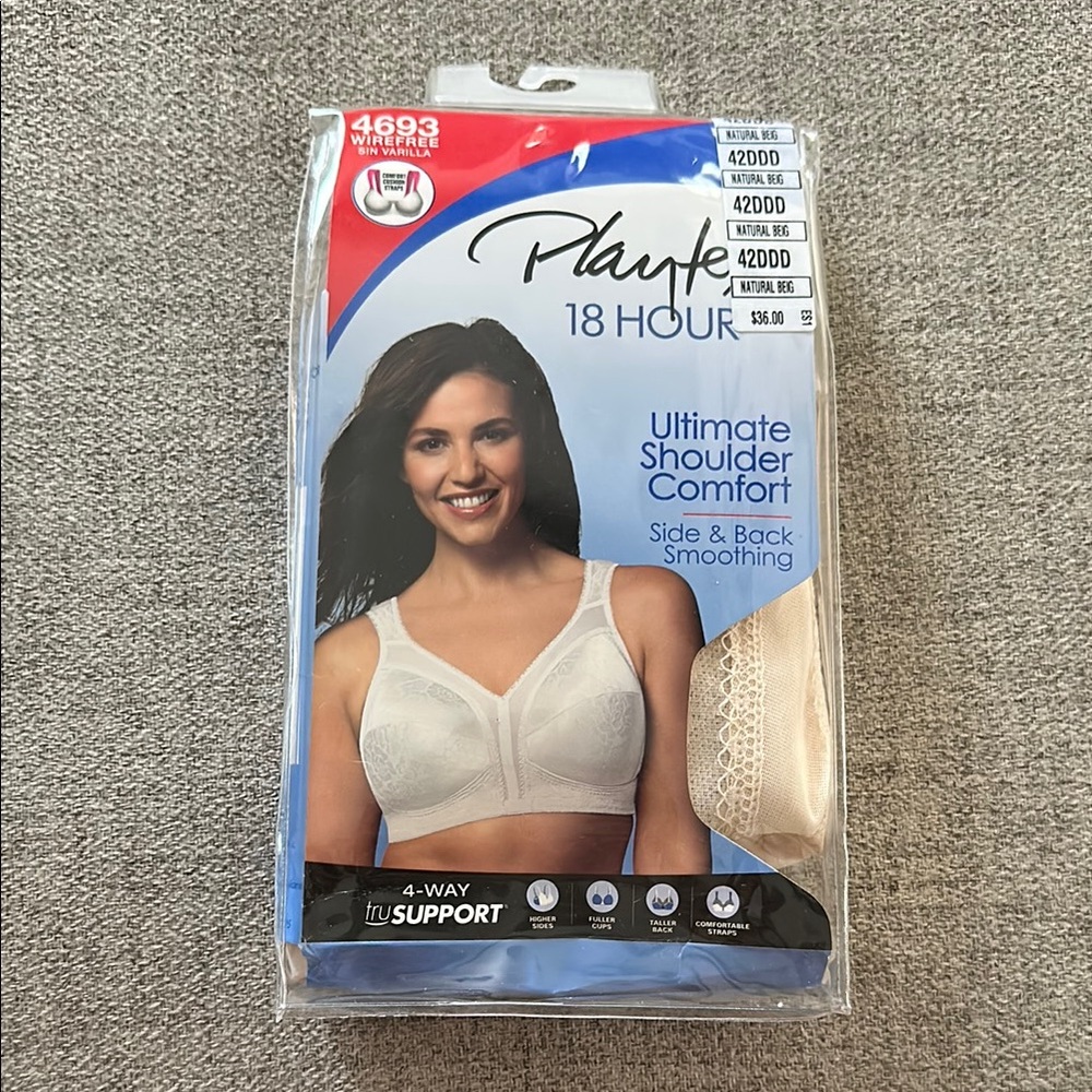 Playtex Beige Comfort Bra Full Coverage Intimates